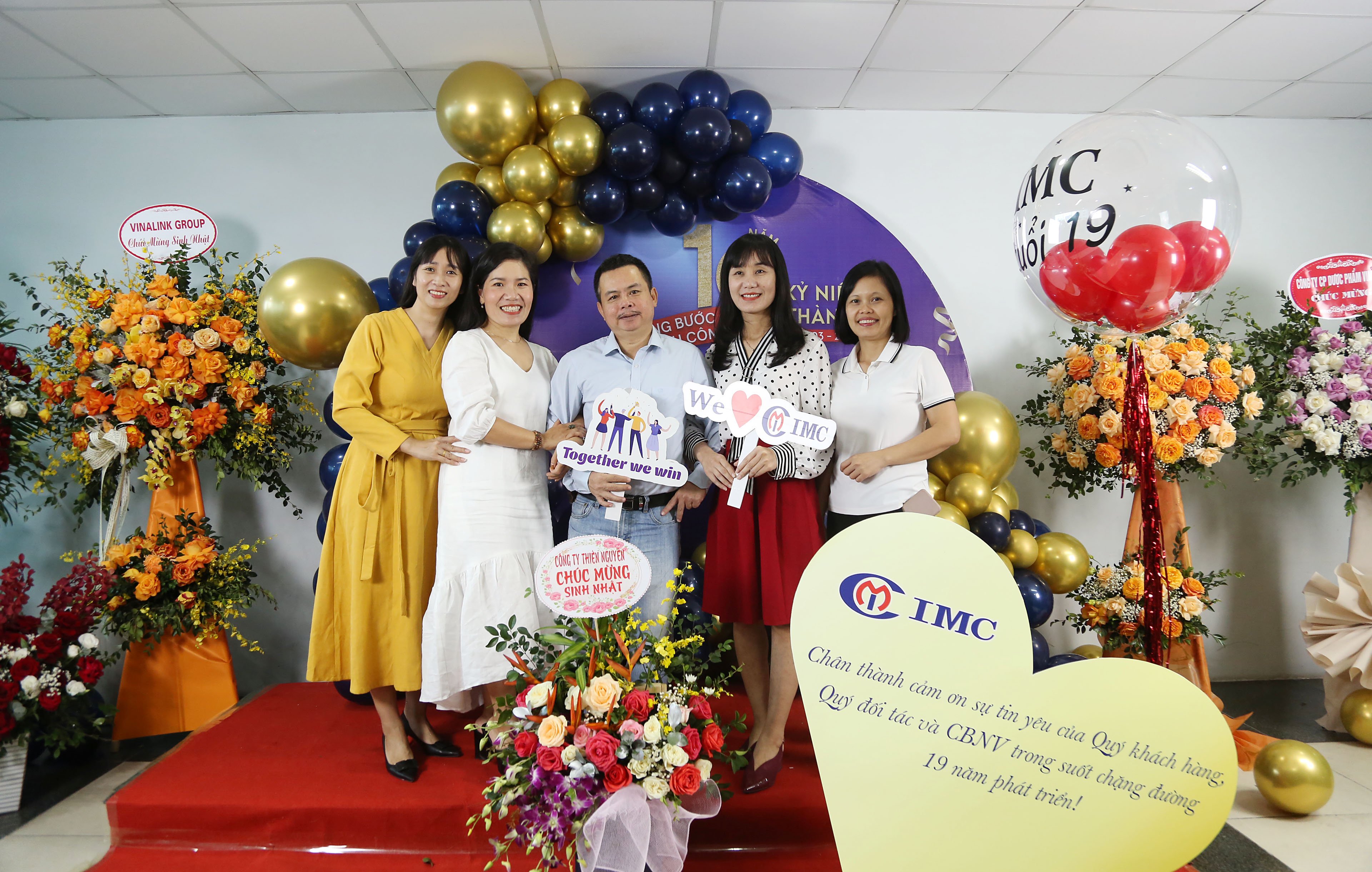 Thiên Nguyên chúc mừng sinh nhật Công ty IMC 19 tuổi